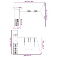 vidaXL Lekplats massivt douglasträ - Bild 12