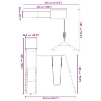 vidaXL Lekplats massiv furu - Bild 12