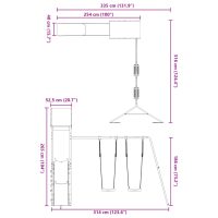 vidaXL Lekplats massivt douglasträ - Bild 12