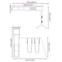 vidaXL Lekplats massivt douglasträ - Bild 12