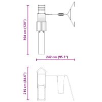 vidaXL Lekplats impregnerad furu - Bild 11