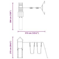 vidaXL Lekplats massivt douglasträ - Bild 11