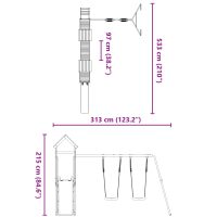 vidaXL Lekplats massiv furu - Bild 11