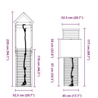 vidaXL Lekplats massivt douglasträ - Bild 9