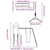 vidaXL Lekplats massiv furu - Bild 11