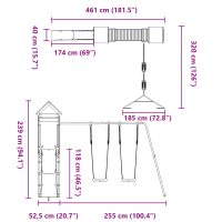 vidaXL Lekplats massiv furu - Bild 11