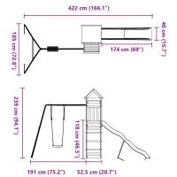 vidaXL Lekplats impregnerad furu - Bild 11