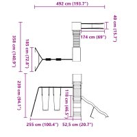 vidaXL Lekplats impregnerad furu - Bild 11