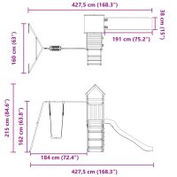 vidaXL Lekplats massivt douglasträ - Bild 12
