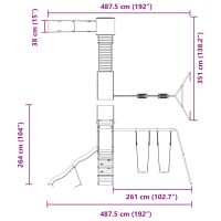 vidaXL Lekplats impregnerad furu - Bild 12