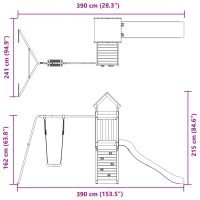 vidaXL Lekplats massivt douglasträ - Bild 12