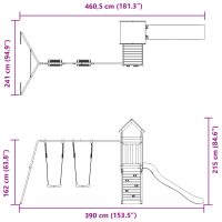 vidaXL Lekplats massivt douglasträ - Bild 12