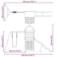 vidaXL Lekplats massiv furu - Bild 12