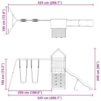 vidaXL Lekplats massiv furu - Bild 12