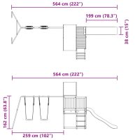 vidaXL Lekplats massiv furu - Bild 11