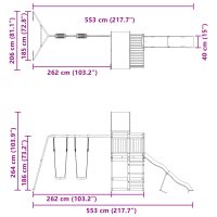 vidaXL Lekplats impregnerad furu - Bild 11