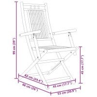 vidaXL Caféset 3 delar bambu - Bild 10