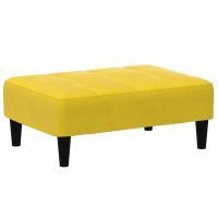 vidaXL Fotpall Gul 77x55x31 cm sammet - Bild 2