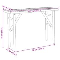 vidaXL Konsolbord 115x39x75 cm bambu - Bild 7