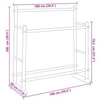 vidaXL Klädställ 100x30x100 cm bambu - Bild 7