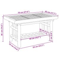 vidaXL Soffbord 70x45x36 cm bambu - Bild 7