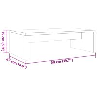 vidaXL Skärmställ vaxbrun 50x27x15 cm massiv furu - Bild 9