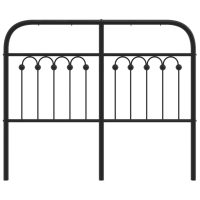 vidaXL Huvudgavel metall svart 120 cm - Bild 4