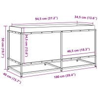 vidaXL Odlingslåda vaxbrun 100x40x50 cm massiv furu - Bild 10