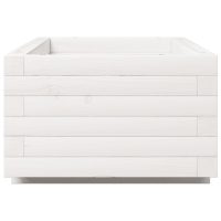 vidaXL Odlingslåda vit 90x40x26,5 cm massiv furu - Bild 6