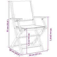 vidaXL Caféset 3 delar taupe tyg och massivt trä - Bild 12