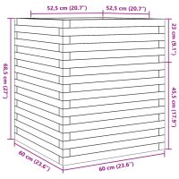 vidaXL Odlingslåda vaxbrun 60x60x68,5 cm massiv furu - Bild 10