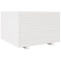 vidaXL Odlingslåda vit 70x70x49,5 cm massiv furu - Bild 2