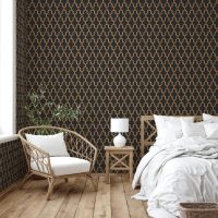 DUTCH WALLCOVERINGS Tapet Geometric svart och guld - Bild 7