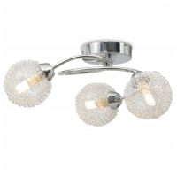 vidaXL Taklampa med 3 LED-glödlampor G9 120 W - Bild 2