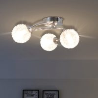 vidaXL Taklampa med 3 LED-glödlampor G9 120 W - Bild 3