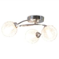 vidaXL Taklampa med 3 LED-glödlampor G9 120 W - Bild 4