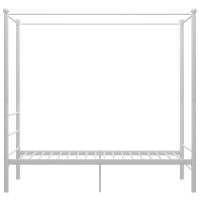 vidaXL Himmelsäng vit metall 100x200 cm - Bild 3