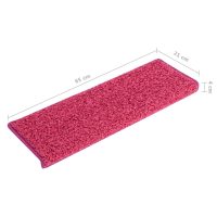 vidaXL Trappstegsmattor 15 st 65x21x4 cm rosa - Bild 6