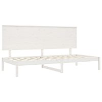 vidaXL Dagbädd utan madrass vit 90x200 cm massiv furu - Bild 4