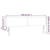 vidaXL Huvudgavlar 2 st cappuccino 80x5x78/88 cm konstläder - Bild 8