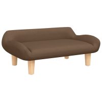 vidaXL Barnsoffa brun 70x40x24 cm tyg - Bild 2