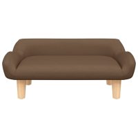 vidaXL Barnsoffa brun 70x40x24 cm tyg - Bild 3