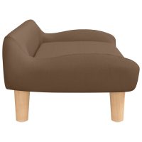 vidaXL Barnsoffa brun 70x40x24 cm tyg - Bild 4