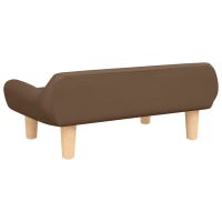 vidaXL Barnsoffa brun 70x40x24 cm tyg - Bild 5