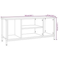 vidaXL Tv-bänk svart 102x35x45 cm konstruerat trä - Bild 9