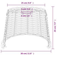 vidaXL Lampskärm vit Ø30x20 cm korgmaterial - Bild 7