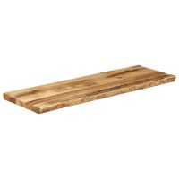 vidaXL Bordsskiva 110x40x2,5 cm levande kant massivt grovt mangoträ - Bild 2