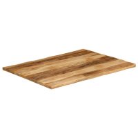 vidaXL Bordsskiva 100x80x2,5 cm levande kant massivt grovt mangoträ - Bild 2