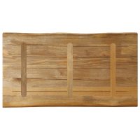 vidaXL Bordsskiva 100x60x3,8 cm levande kant massivt grovt mangoträ - Bild 5