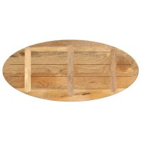 vidaXL Bordsskiva 100x40x2,5 cm oval massivt mangoträ - Bild 5